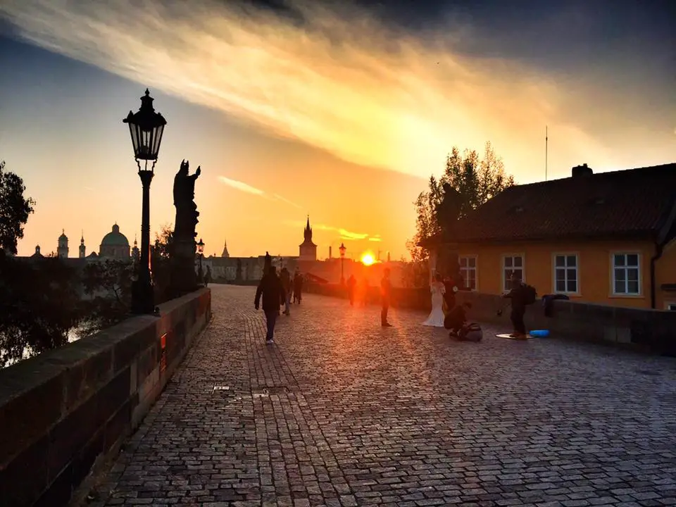 Sunrise at Charles Bridge