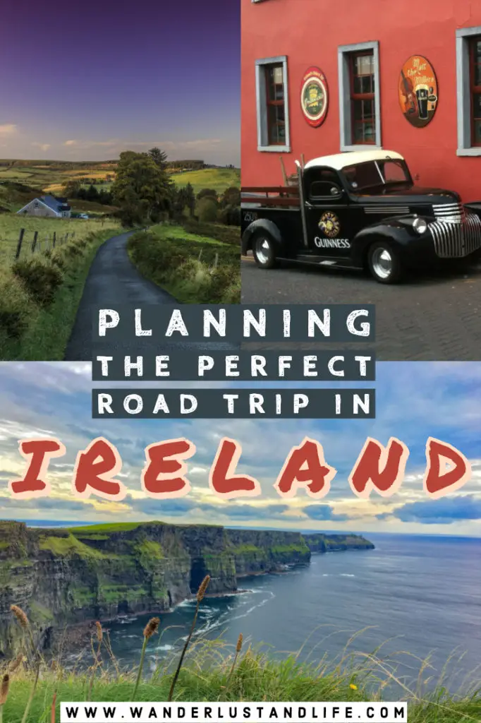 Pin this 7 day Ireland Itinerary and 8 day Ireland itinerary 