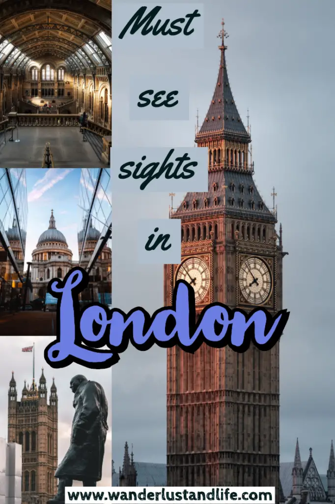 London itinerary 7 days. Wondering what to do in London for 7 days? Then this guide is for you. Our 1 week London itinerary lists the best things to see and do, from the touristy to the hidden gems. #london #england #wanderlustandlife