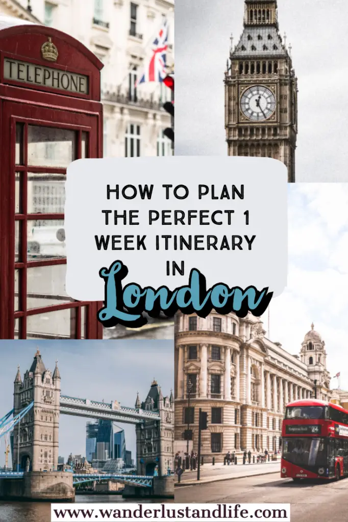 London itinerary 7 days. Wondering what to do in London for 7 days? Then this guide is for you. Our 1 week London itinerary lists the best things to see and do, from the touristy to the hidden gems. #london #england #wanderlustandlife