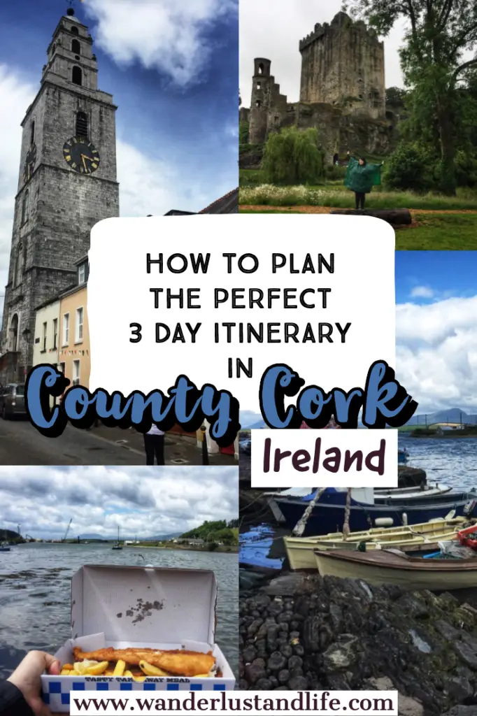 If you are spending a long weekend in Cork then our 3 day Cork itinerary is perfect to help you plan your trip. From visiting the Blarney Castle to relaxing in Bantry, our County Cork road trip itinerary has a little something for everyone. #cork #ireland #raodtrip #wanderlustandlife