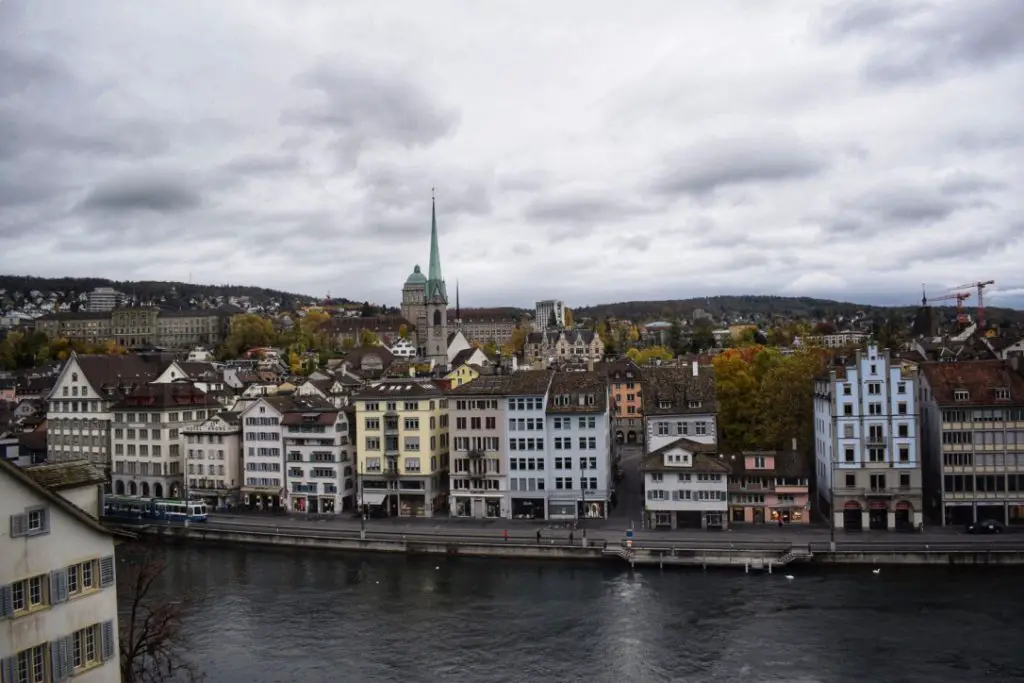 a view of some of the architecture in Zurich