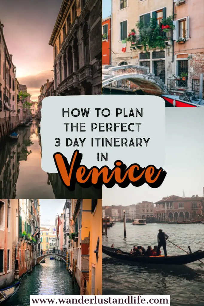 Pin this 3 day Venice itinerary 