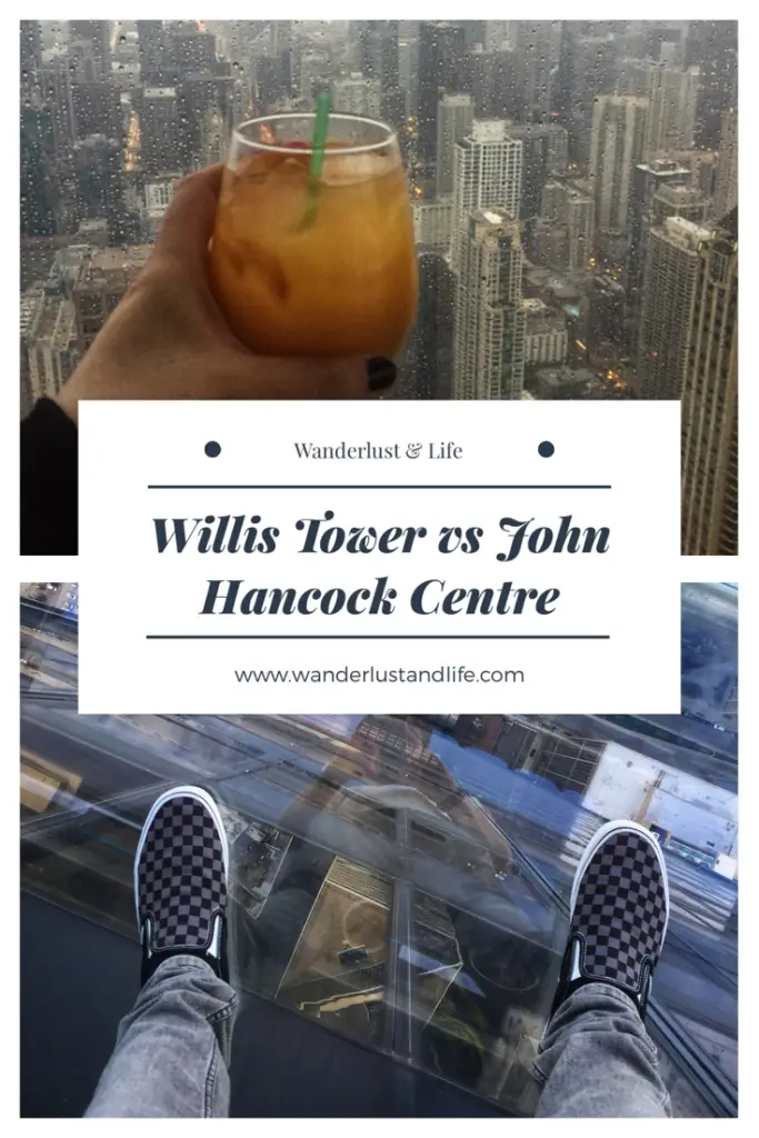 Willis Tower vs John Hancock Centre/ 360 chicago vs skydeck