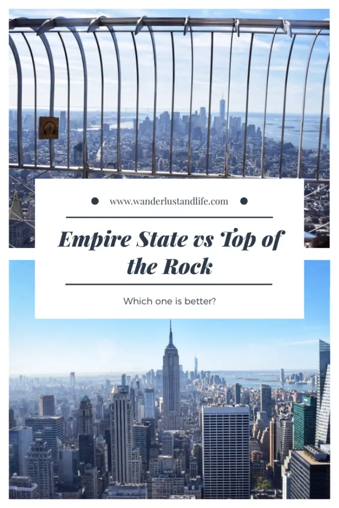Empire State Building vs top of the rock 