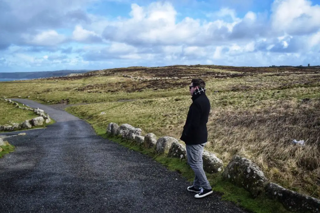 Dave standing in the wind