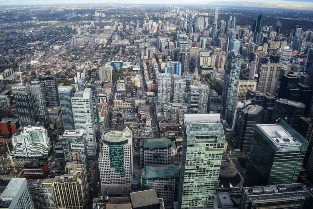 Looking at downtown Toronto