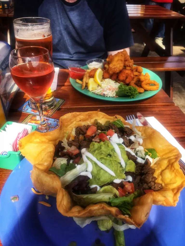 Food at the Wipeout bar Food at the Wipeout bar