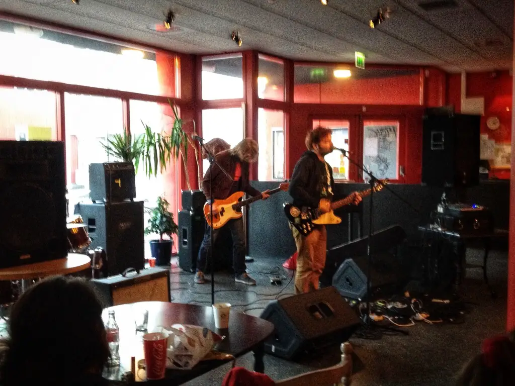 Sindri Eldon playing at the Airwaves festival which is a must when traveling to Iceland in November