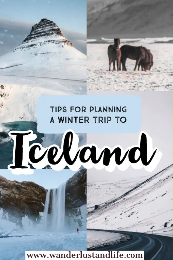 This guide will help you plan your trip to Iceland in winter. From preparing for the weather when traveling to Iceland in November and December, to money saving tips. On top of that we cover what to wear in Iceland in the winter, and the best things to see and do. #wanderlustandlife #iceland