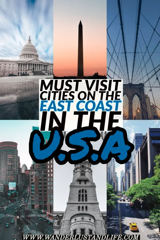 In this post we create a 2 week East Coast itinerary including Boston, Philadelphia, New York City, and Washington DC. We've also included Chicago for good measure, and while it isn't quite East Coast, it is pretty close in case you want to mix it up a bit. So for everything you need to know here is our East Coast travel guide. #wanderlustandlife #usa Pin this guide to travelling in the East Coast in America