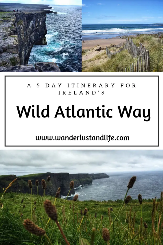 If you are wanting to see the Wild Atlantic Way in 5 days this guide is for you. From the most popular places to the hidden gems along the Wild Atlantic Way we provide our recommendations. Here is our Wild Atlantic Way route planner. #ireland #roadtrip #wildatlanticway #wanderlustandlife
