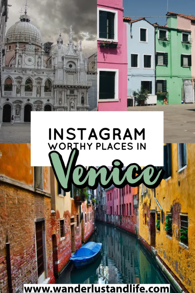 If you are looking for the most Instagrammable places in Venice, look no further. The city was practically made for Instagram. From the beautiful canals to the colourful buildings we take you on a journey to the most Instagram worthy places in Venice. #wanderlustandlife #venice #italy #europe