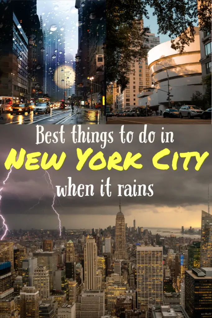 NYC in the rain- the best touristy things to do in New York City in the rain #newyorkcity #nyc #wanderlustandlife