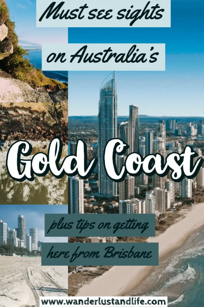 Planning to travel from Brisbane to the Gold Coast for a day trip? This article will help you plan the perfect Brisbane to Gold Coast itinerary no matter if you are driving or getting the train. #wanderlustandlife #goldcoast #queensland #australia
