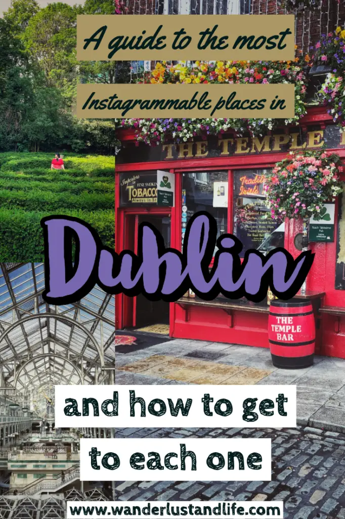 If you are looking for the most Instagrammable places in Dublin, this post has you covered. The stunning Irish capital has so many incredible photo spots, from a magical library, impressive cathedrals, and some very colourful pubs. This is our guide to the most Instagram Worthy places in Dublin. #wanderlustandlife #dublin #ireland