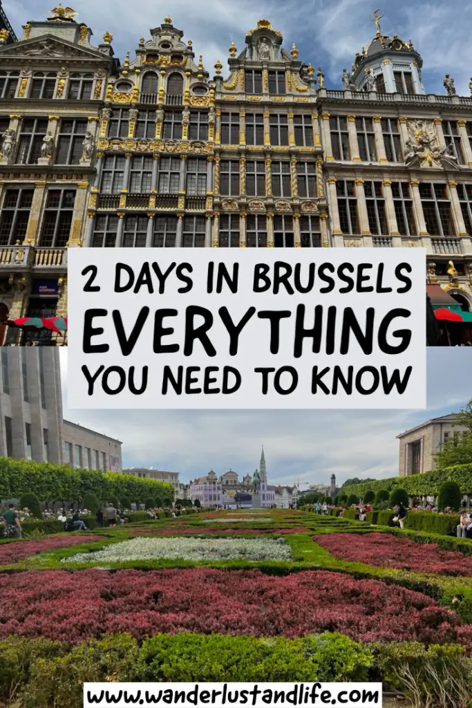 Pin this 2 days Brussels itinerary/ Things to do in Brussels