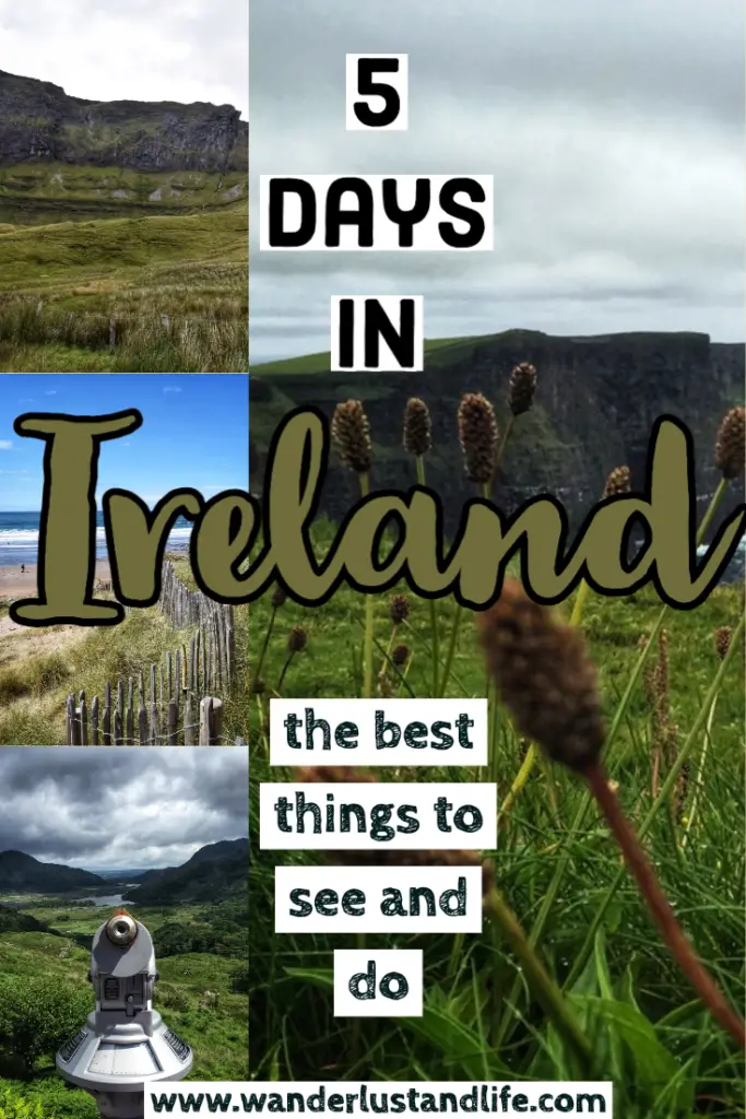 Pin this 5 day Ireland road trip itinerary for later