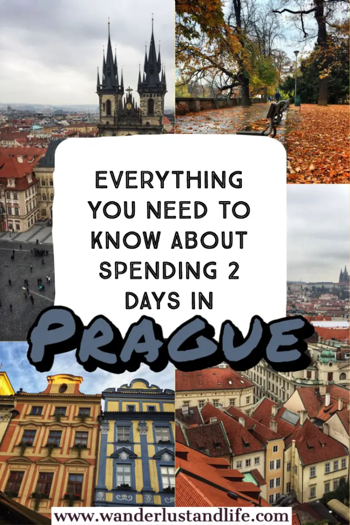 Pin this 2 day Prague itinerary for later. Everything you need to know about spending 2 days in Prague.