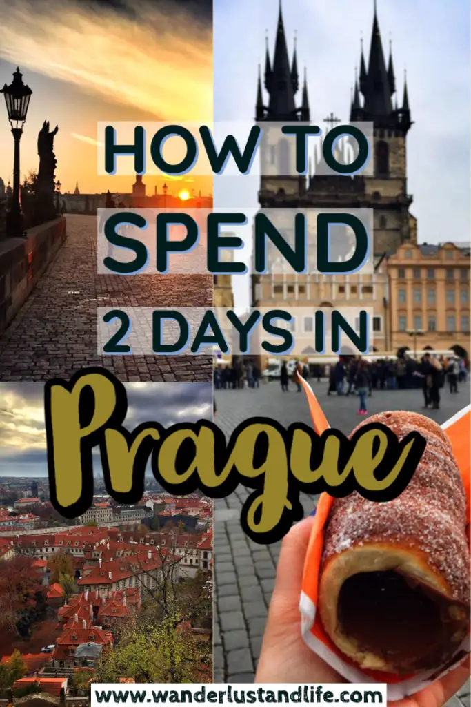 Pin this 2 day Prague itinerary for later. Everything you need to know about spending 2 days in Prague.