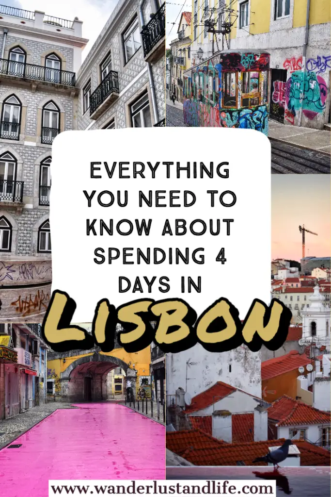 Pin this 4 day Lisbon itinerary for later