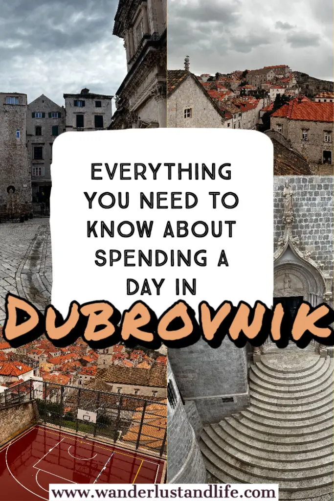 Pin this guide to spending a day in Dubrovnik