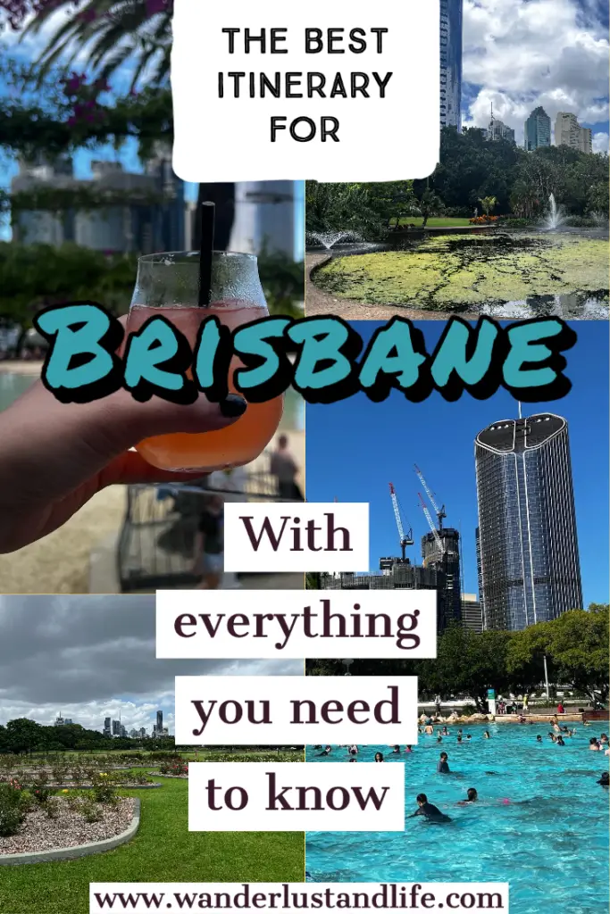 Things to do in Brisbane itinerary