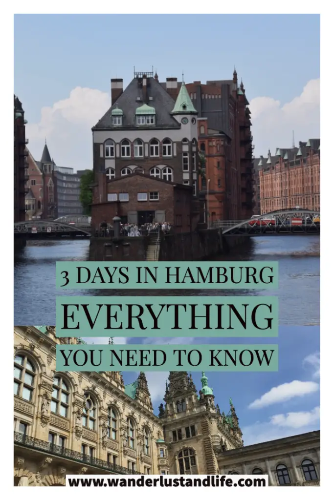 Pin this 3 day Hamburg itinerary