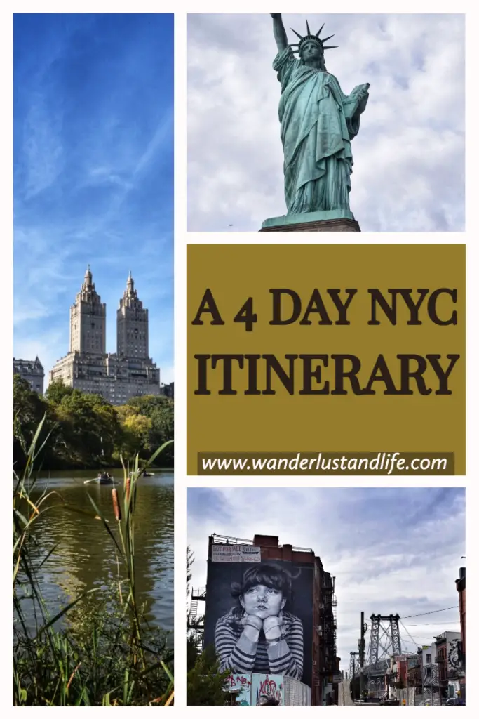 Pin this 4 day trip to New York 