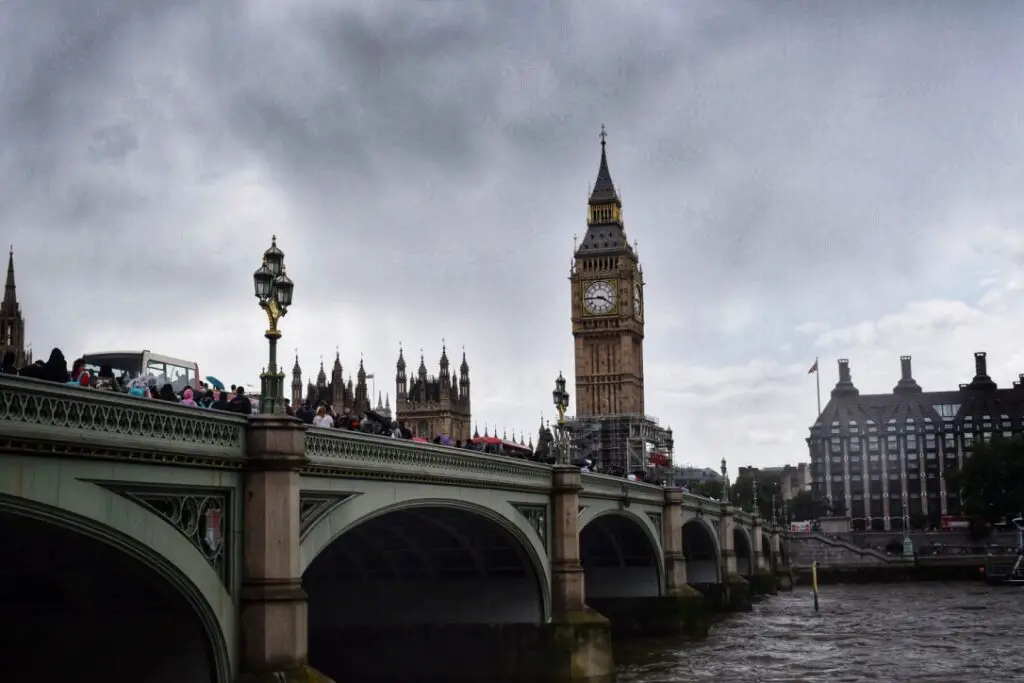 london peak tourist season