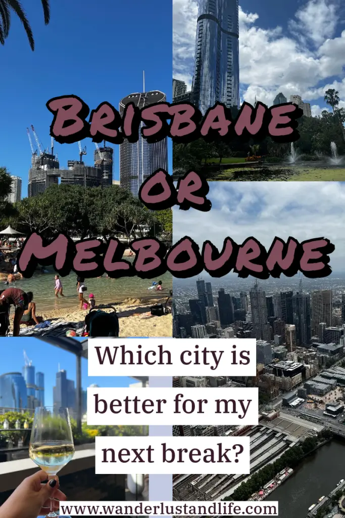 Brisbane vs Melbourne - pin this guide